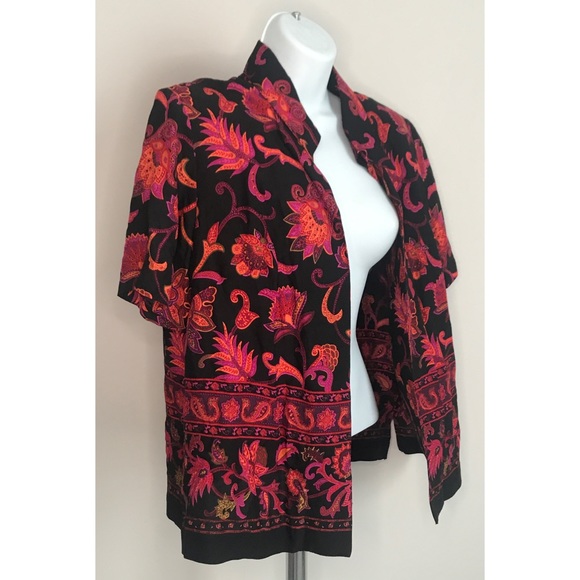 MADISON LEIGH 14P RED/PURPLE/ORANGE BLAZER JACKET - Picture 1 of 6